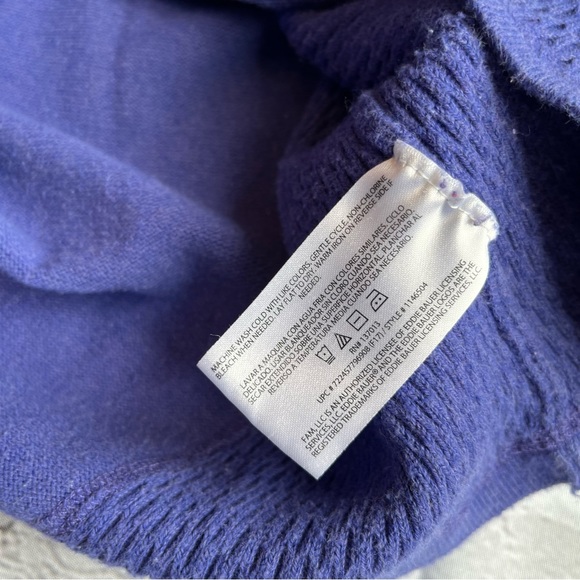 VTG Y2K Eddie Bauer Womens Large Purple Sweater - Picture 8 of 12